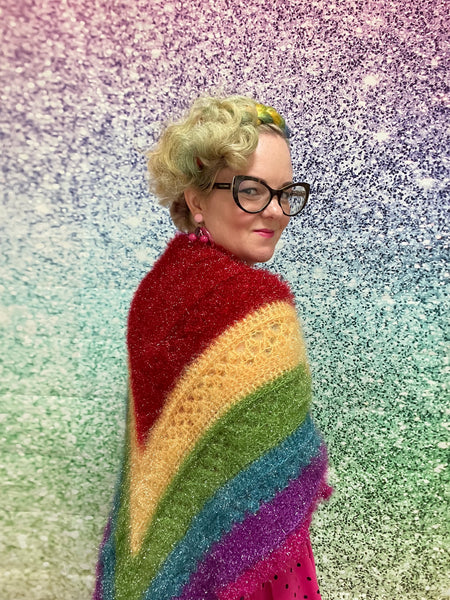 Wild Wisteria Shawl - Adult Long - Specialty Yarn
