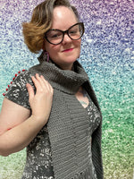 Picot Scarf & Earflap Hat with Dual Poms - Youth
