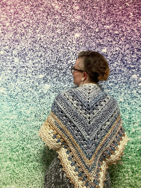 Wild Wisteria Shawl - Adult - Wool