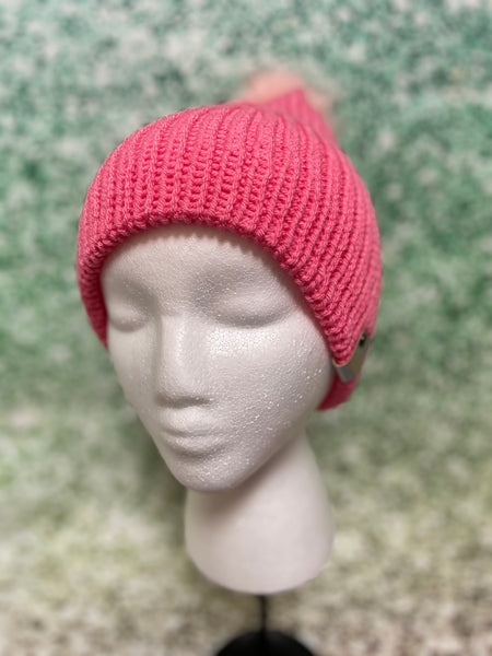 Knit Beanie with Pom